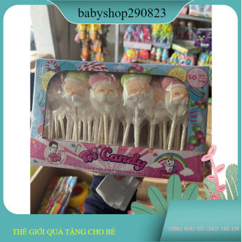 hộp 50 cây kẹo mút bông hình ông già noel THẾ GIỚI ĐỒ CHƠI