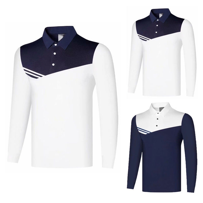 Áo thun nam Golf dài tay mới mùa thu đông polo nhanh khô nam trang phục thể thao Áo Jersey Golf Áo t