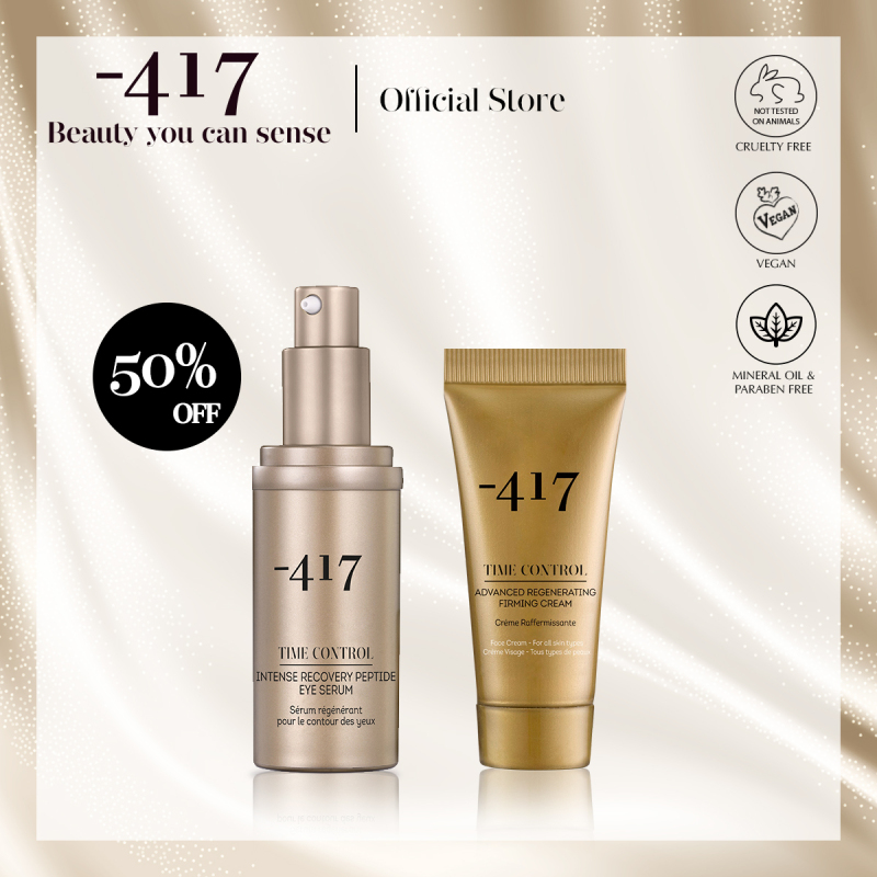 Buy Minus 417 Anti-Ageing Firming Set - Intense Recovery Peptide Eye Serum 30ml with Advanced Regenerating Firming Cream 20ml (Anti-Ageing + Hydrating) Singapore