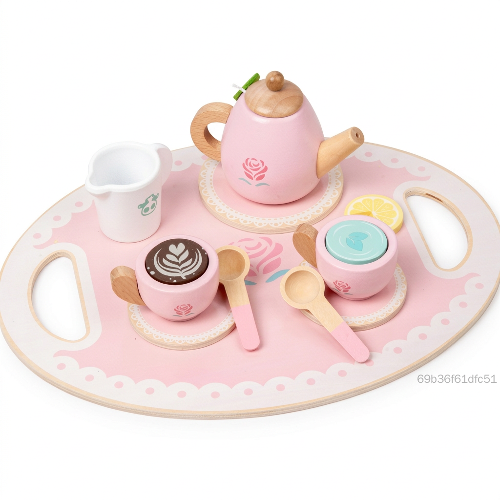 Macaron สีของเล่นชุดน้ำชาสีฟ้าสีชมพู Afternoon Tea Playset จำลองขนมหวานบทบาทเล่น TF-Ret-TH ราคา 520 บาท*ส่งฟรี