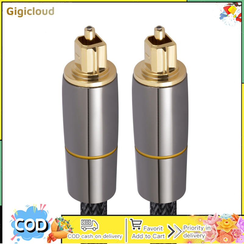 OD6.0 Optical Audio Cable 1-5M Optical Cable Gold-Plated Ultra-Durable Fiber Cord Compatible For Sound Bar TV More Devices ราคา 145 บาท*ส่งฟรี