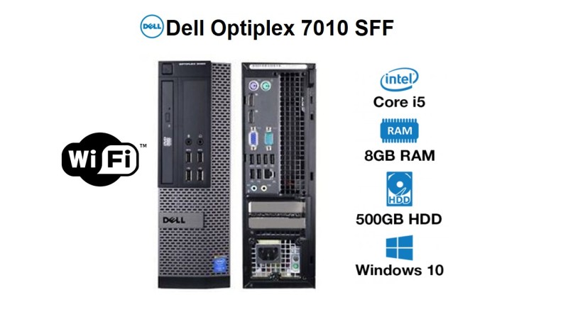 Dell Optiplex 7010 desktop SFF, i5 3rd Gen 8GB Ram 500GB (OS installed)win 10 Pro , ms office(Refurbished)
