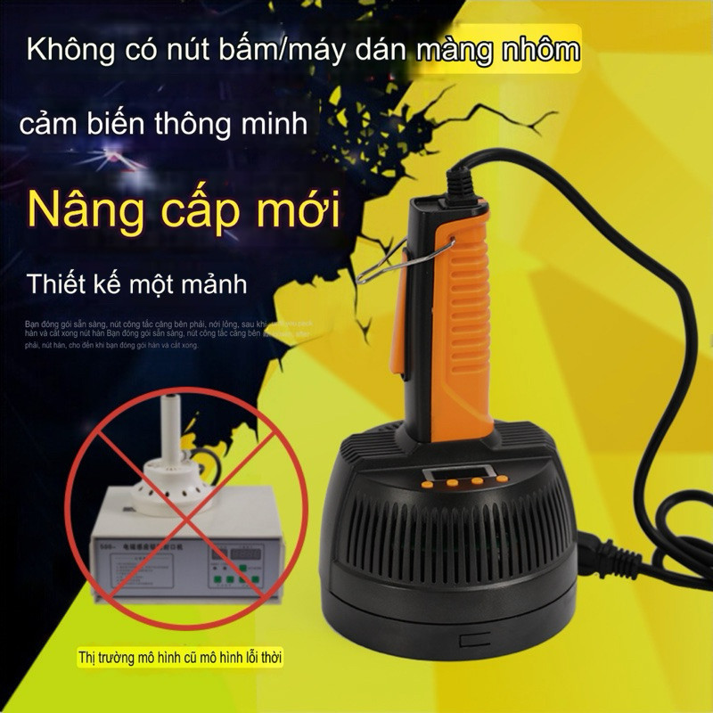 Máy dán màng seal cầm tay Thế Hệ Mới DL-800A, máy dán màng nhôm thủ công, máy dán màng siu nhôm bấm tay