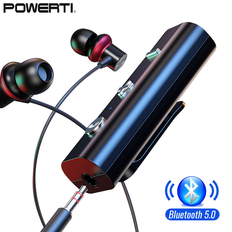 Bluetooth 5.0 Receiver For 3.5mm Jack Earphone Clip Type Wireless Adapter Bluetooth Aux Audio Music Transmitter ราคา  144 บาท*ส่งฟรี