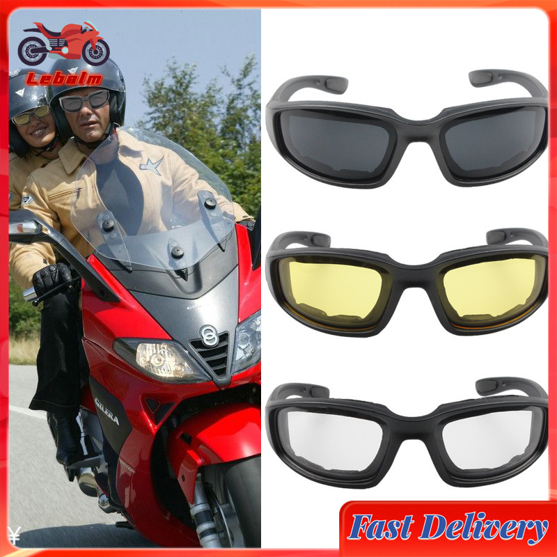 Lebalm ready stock Motorcycle Riding Glasses Windproof Dustproof Mirror
