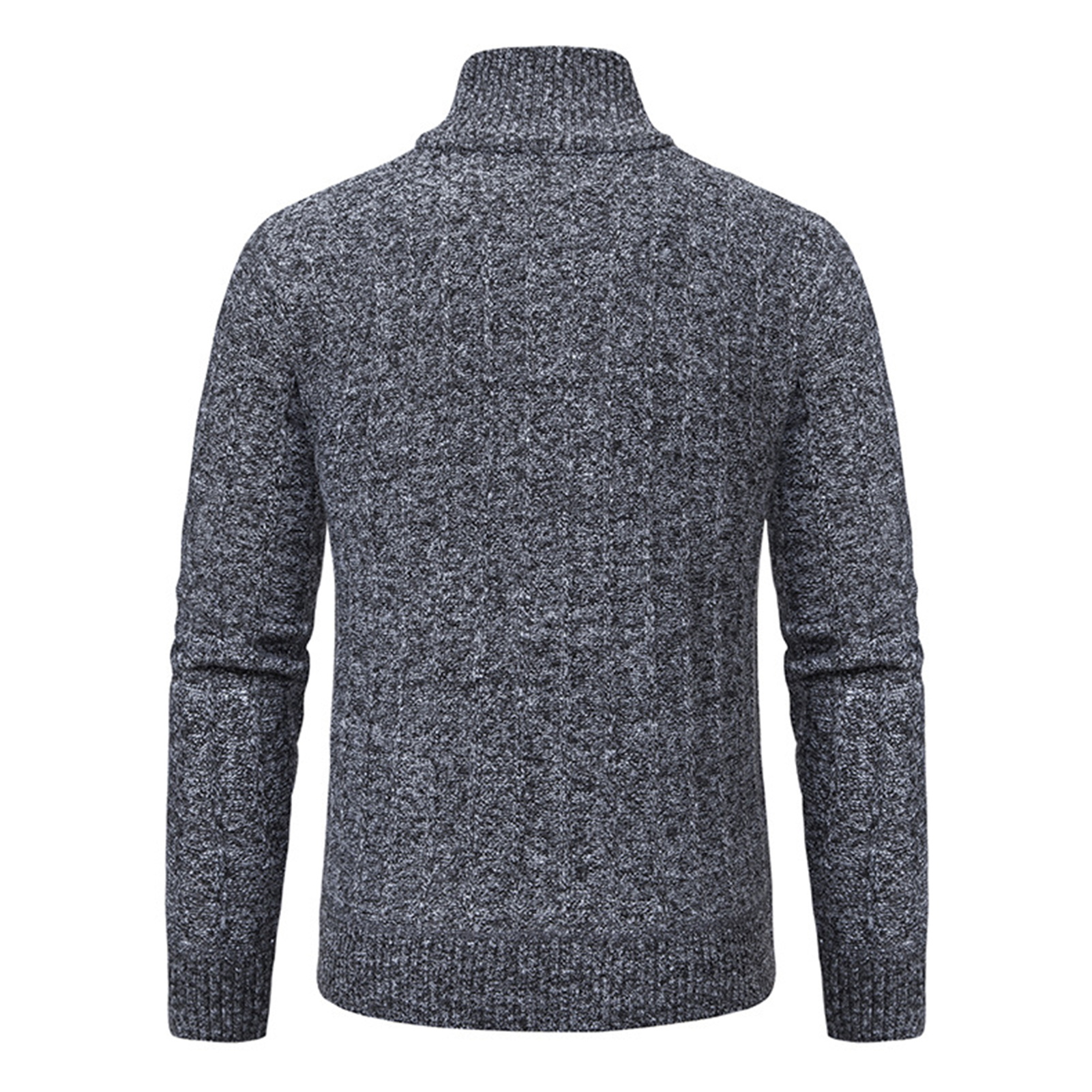FCO MALL Gemütlicher Polyester-Pullover für Herren, einfarbiger Pullover, Herren-Winterpullover mit Reißverschluss-Design und dicker Wärme, Perfect387_voghion.com