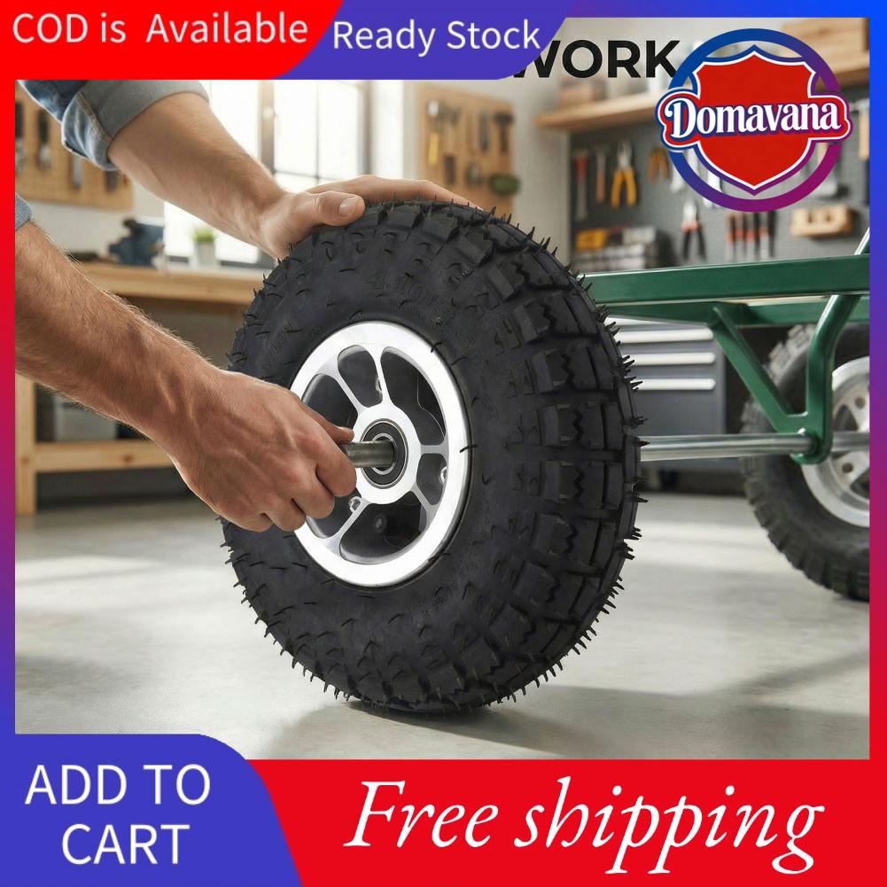 Domavana Aramox 4.10/3.50-4 Lốp và bánh xe chống thủng ống bên trong bên ngoài và vành hợp kim nhôm cho xe đẩy tay xe cút kít Dolly Giá 729,000 Đồng*Miễn phí vận chuyển