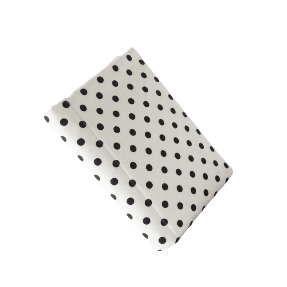 SHERARDX Quilted Polka Dot Book Protector Soft Stripe Diary Book Jacket Korean Style Lightweight Fabric Book Cover Journals