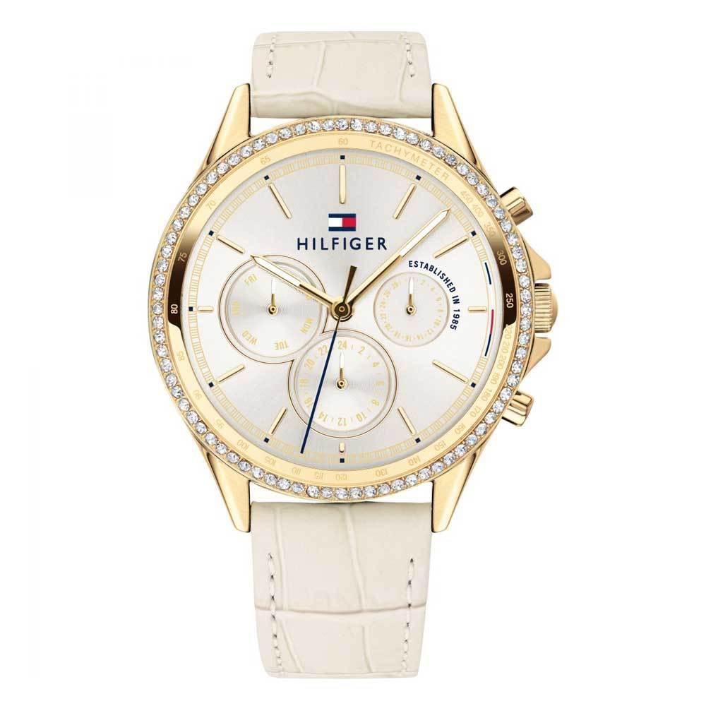 gold hilfiger watch