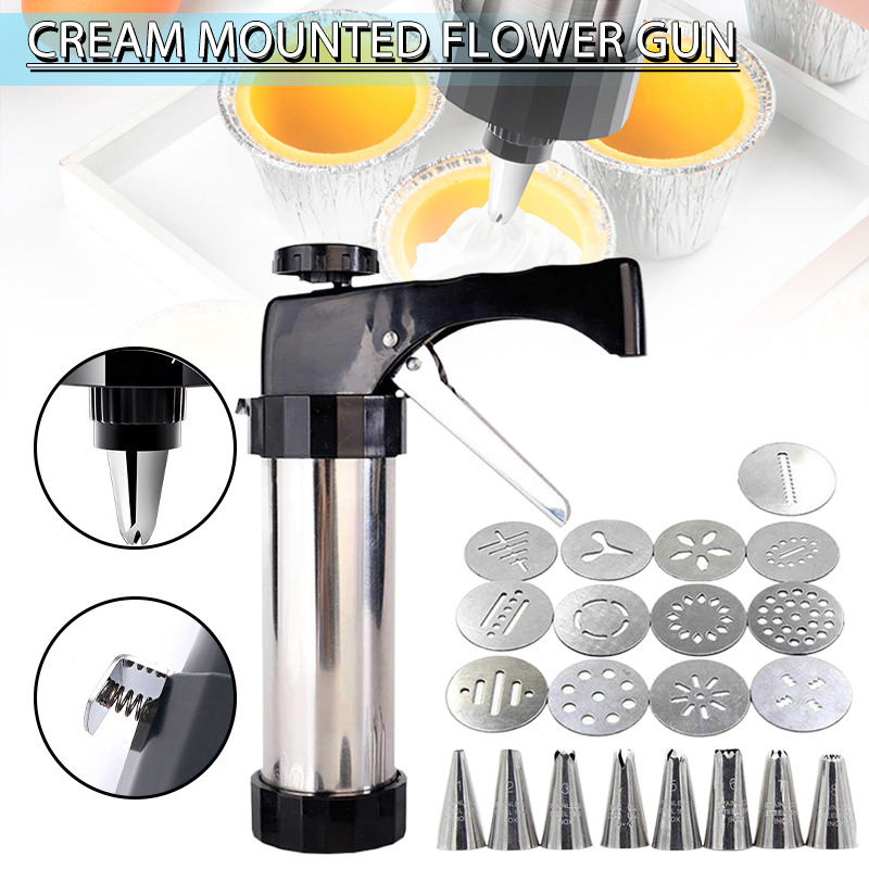Stiup Bình ép bánh quy cookie press thép không gỉ spitz Máy làm bánh quy với đĩa và đui bắt kem