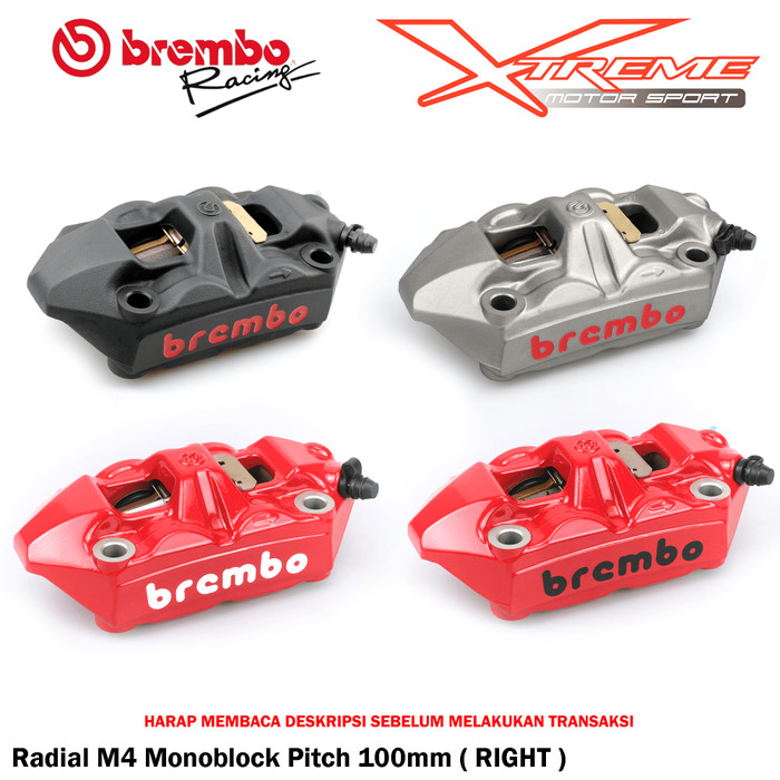 KALIPER BREMBO RADIAL MONOBLOCK M4 100 MM SEBELAH KANAN ONLY BREMBO ITALY - TOKO TERMAY Harga  7,148,000 Ringgit*Penghantaran Percuma