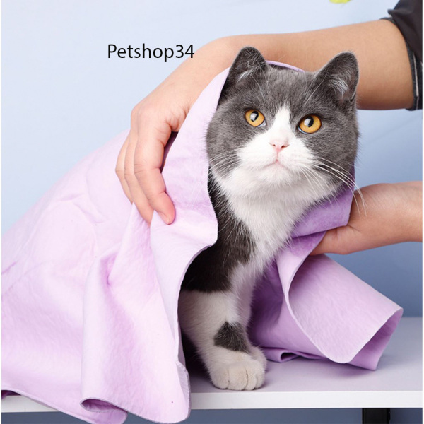 Khăn Tắm Cho Chó Mèo Siêu Thấm Nước - Petshop34.