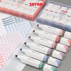 Penanda Berwarna Highlighter Joyko HL-87A & 87B 6 Warna Morandi