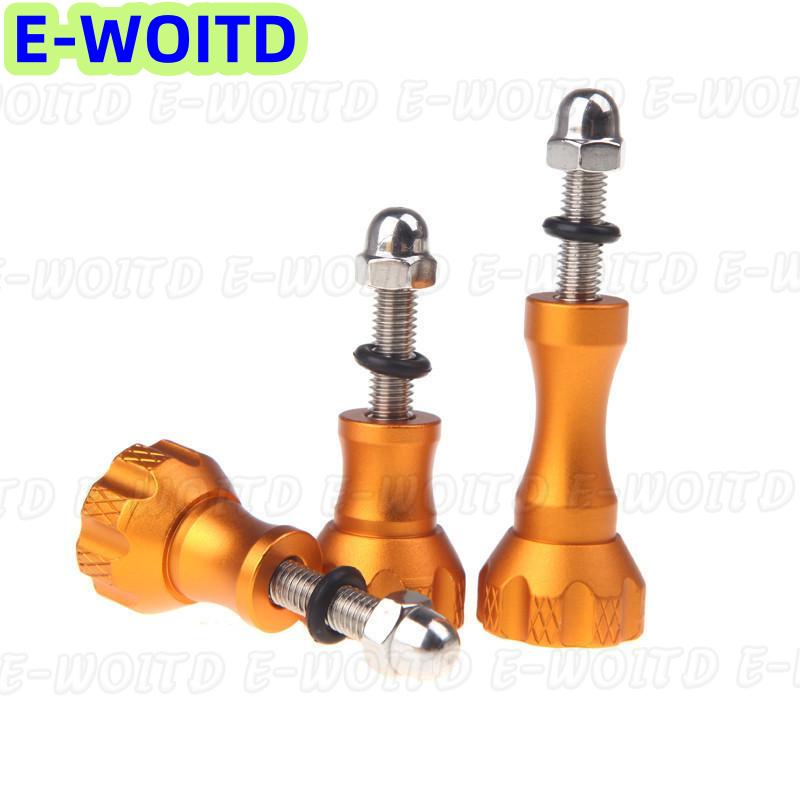 3pcs nhôm ngón tay cái núm Bolt vít 2 ngắn + 1 dài cho 7 6 5 4 Yi 4K SJCAM SJ4000 H9 trường hợp Tripod Mount Cam phụ kiện