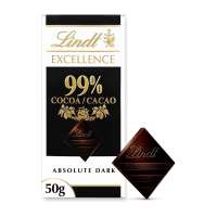 Lindt Excellence 99% Cocoa Dark Chocolate Bar 50g
