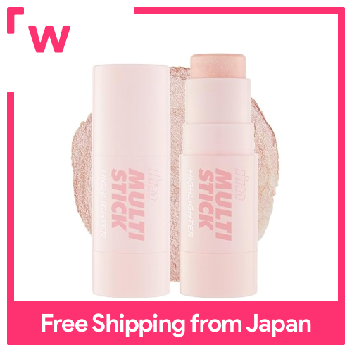 I'm Meme nhiều thanh Highlighter (Màu Hồng nắng) dễ pha trộn, kết thúc bóng, tỏa sáng tự nhiên cho người mới bắt đầu, có thể được xếp lớp, EVERYDAY Highlighter 6.8g