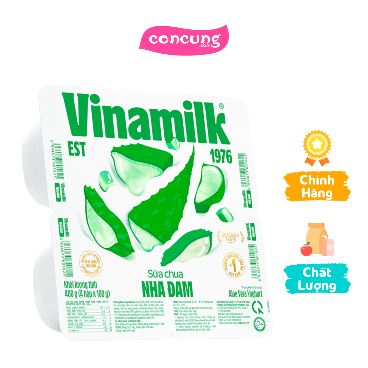 Sữa chua Vinamilk Nha đam 100g