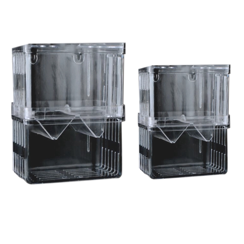 【JIN】-Aquarium Fish Breeder Box Bettas Fish Tank Fish Breeding Isolation Box Hatching Incubator Box Transparent