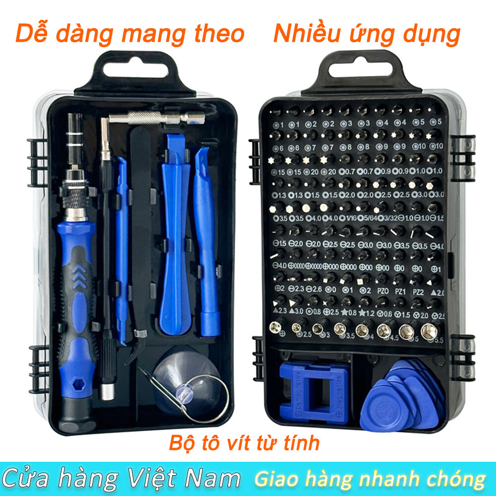 Bộ Tua Vít 115 Trong 1 Tuốc Nơ Vít Điện Chính Xác LHK Chính Hãng, Mini Thiết Bị Điện Thoại Di Động Máy Tính Đa Năng Dụng Cụ Sửa Chữa Đa Năng