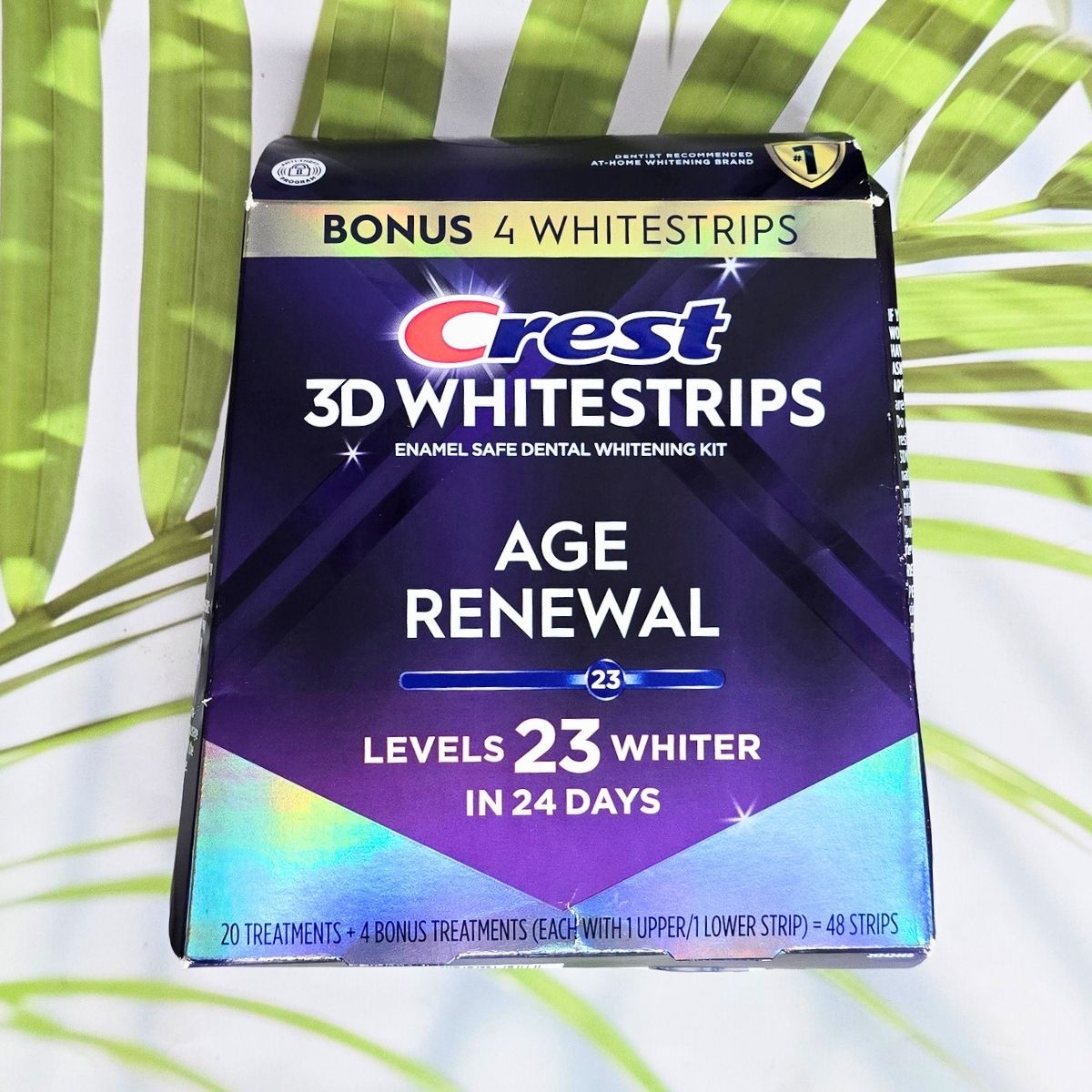 3D Whitestrips Age Renewal Professional, Teeth Whitening Kit 24 Treatments (Crest) ® ) ราคา 3,899 บาท*ส่งฟรี