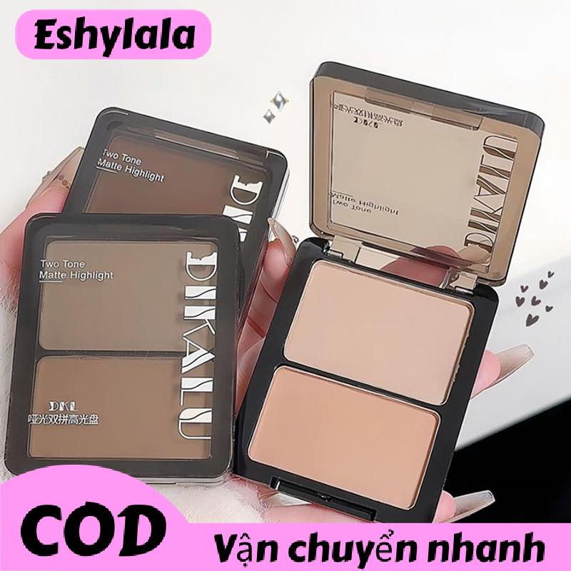 Eshylala Dikalu Contour Palette 3D Facial Bronzer Mỹ Phẩm Mặt Shading Powder Hai-săn chắc Kéo Dài Matte Mũi Bóng Trang Điểm Mỹ Phẩm