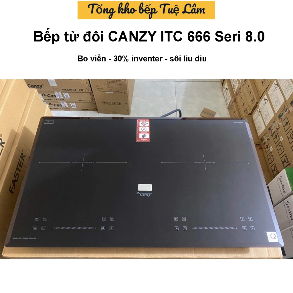Bếp từ đôi canzy itc 666 seri 8.0