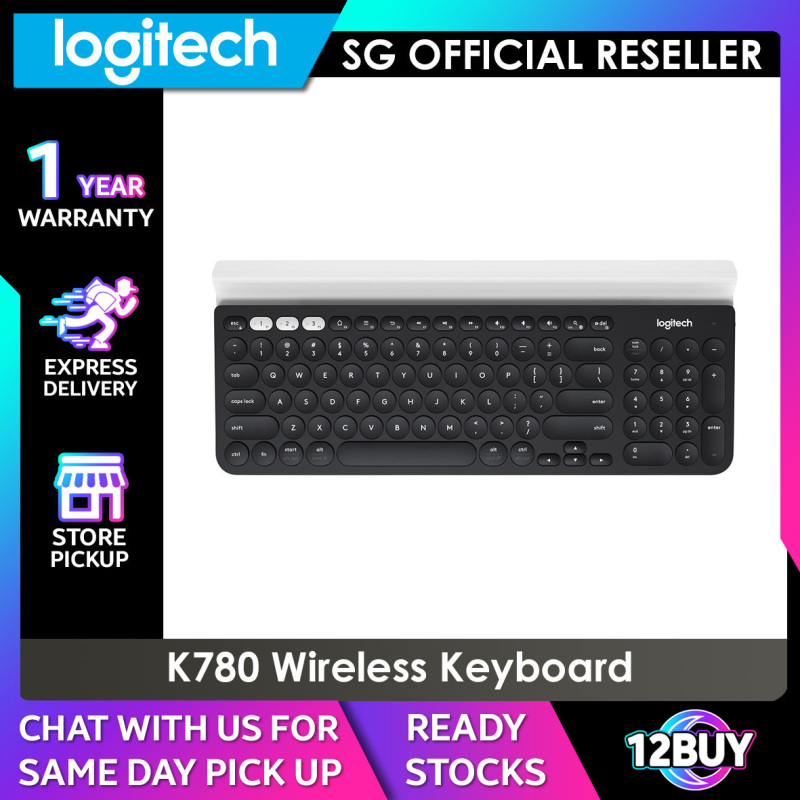 Logitech K780 Wireless Keyboard 12BUY.IOT 1 Year Warranty Singapore