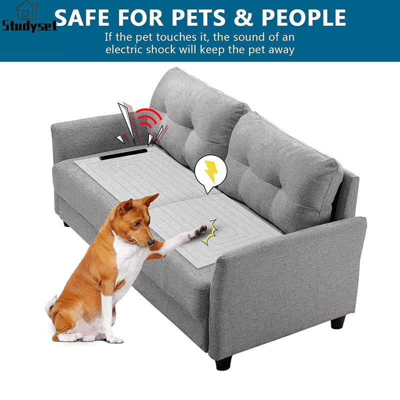 Studyset IN stock Pet Dog Training Mat Electronic Shock Mat For Dog And Cat Puppy Training Scratcher Board For Sofa Dog Bed Mat ราคา 693 บาท*ส่งฟรี