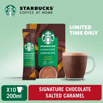 Starbucks Signature Chocolate Salted Caramel Premium Instant Mixes / 10 x 22g