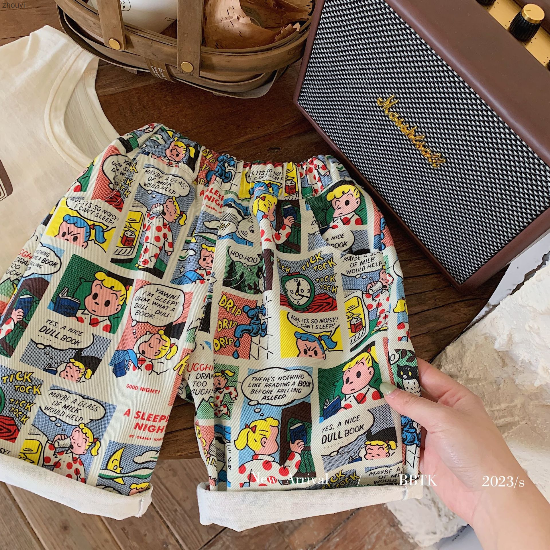 Children's Middle Pants 2023 Bangcheng Summer Boys' Comic Sports Shorts Versatile Casual Split Pants F0217 zhouyi ราคา  483 บาท*ส่งฟรี