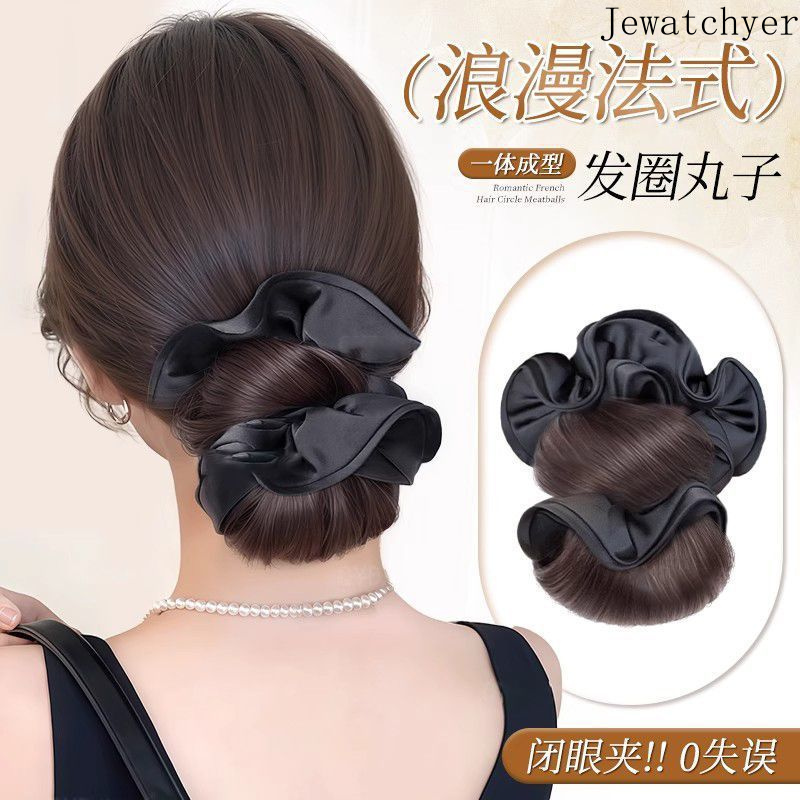  Ốp tóc búi cho phụ nữ kẹp càng thấp vòng tóc tạo không khí búi tóc hoa ốp tóc tự nhiên xù cho phần sau đầu 