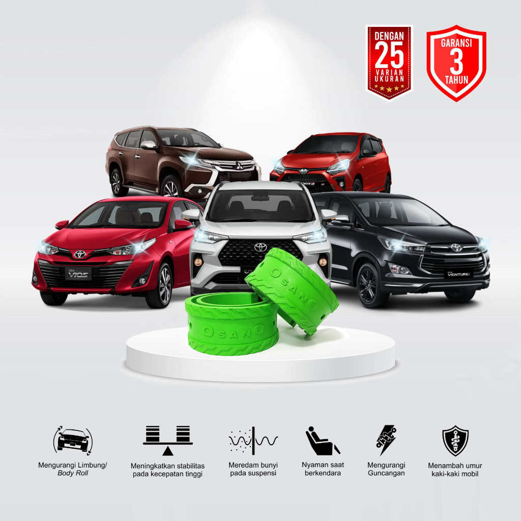 OsanO - Spring Buffer Stabilizer Mobil Dumper Karet Peredam MITSUBISHI Pajero Sport 2021-2022 Harga 384,215 rupiah*Gratis Ongkir