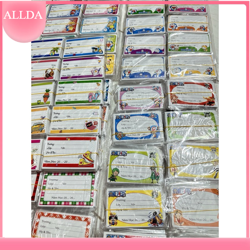 10 tờ bọc sách vở decal cho học sinh đủ size trong suốt - ALLDA