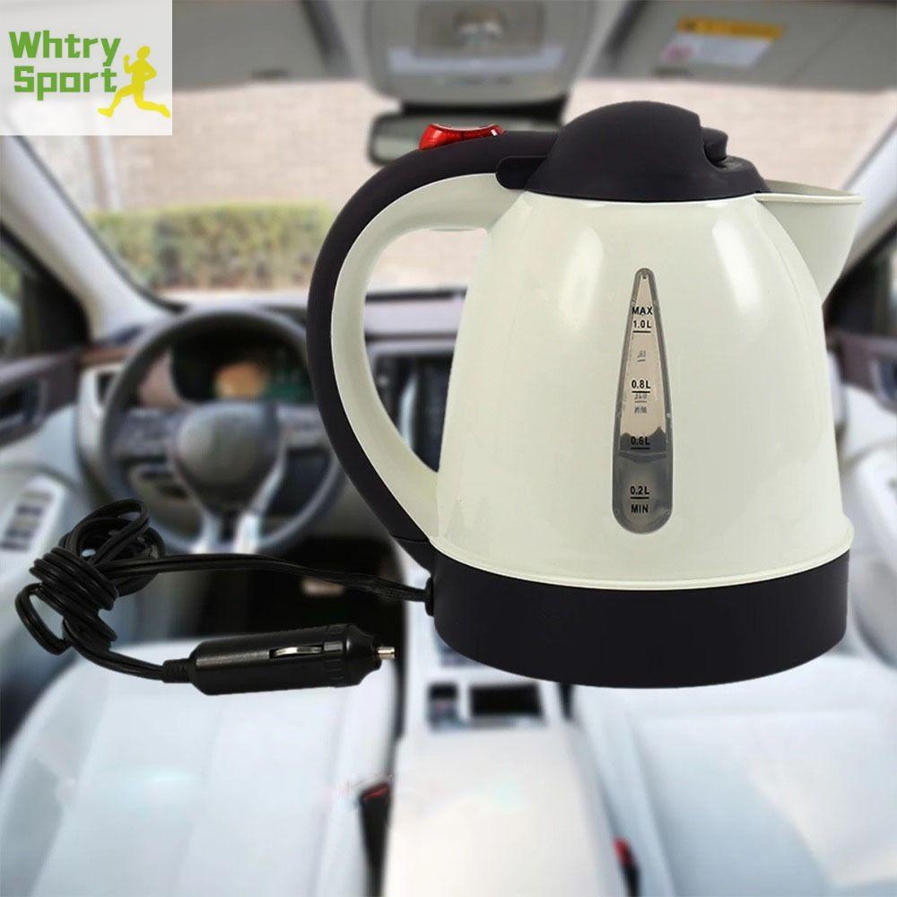 WHTRY 1000ml Ấm đun nước điện xe hơi 12V 24V Di động Bình nước nóng xe hơi Nồi hơi nước Sức chứa lớn Bình trà nóng cho xe tải Du lịch