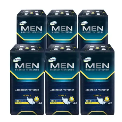 TENA For Men 20'sx6 Carton