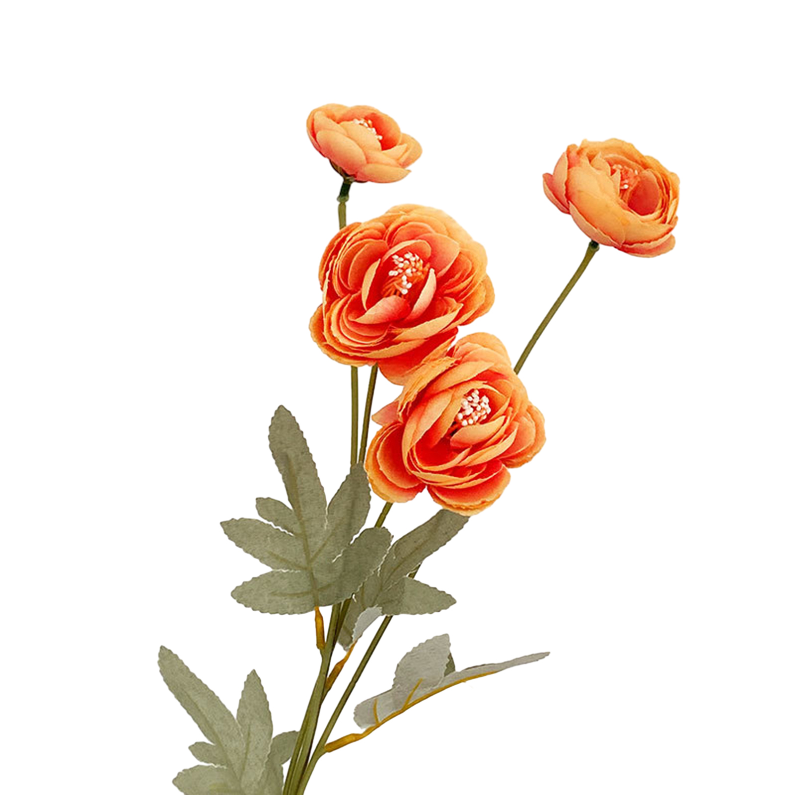 [Cung điện gia dụng] hoa giả để trang trí nhà hoa giả bền hoa nhựa thực tế không phai màu cho đám cưới duy trì mức độ thấp hoa trà hoa sen sương 4 đầu