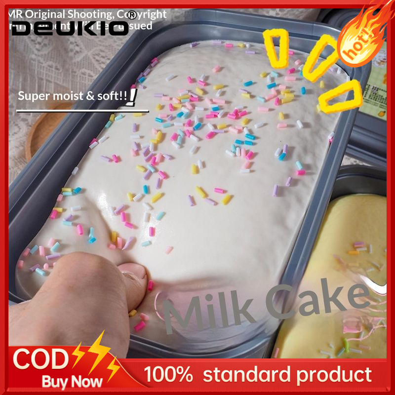 DEUKIO Ultra Soft Slow-Rebound Cake Squishy Toy - Relaxing Stress Relief with Realistic Texture and Colorful Sprinkles ราคา 112 บาท*ส่งฟรี