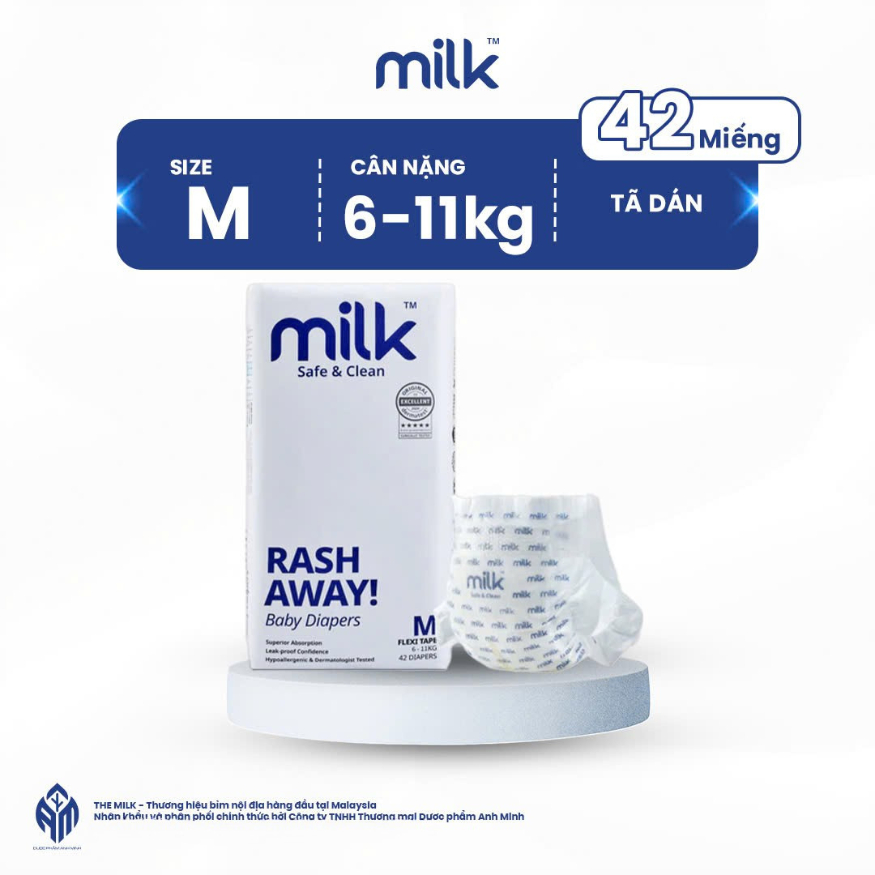 Milk Domestic Malaysian Vegan Diapers Premium Super Absorbent, Super Soft, Safe for Babies-Mc886 - 2