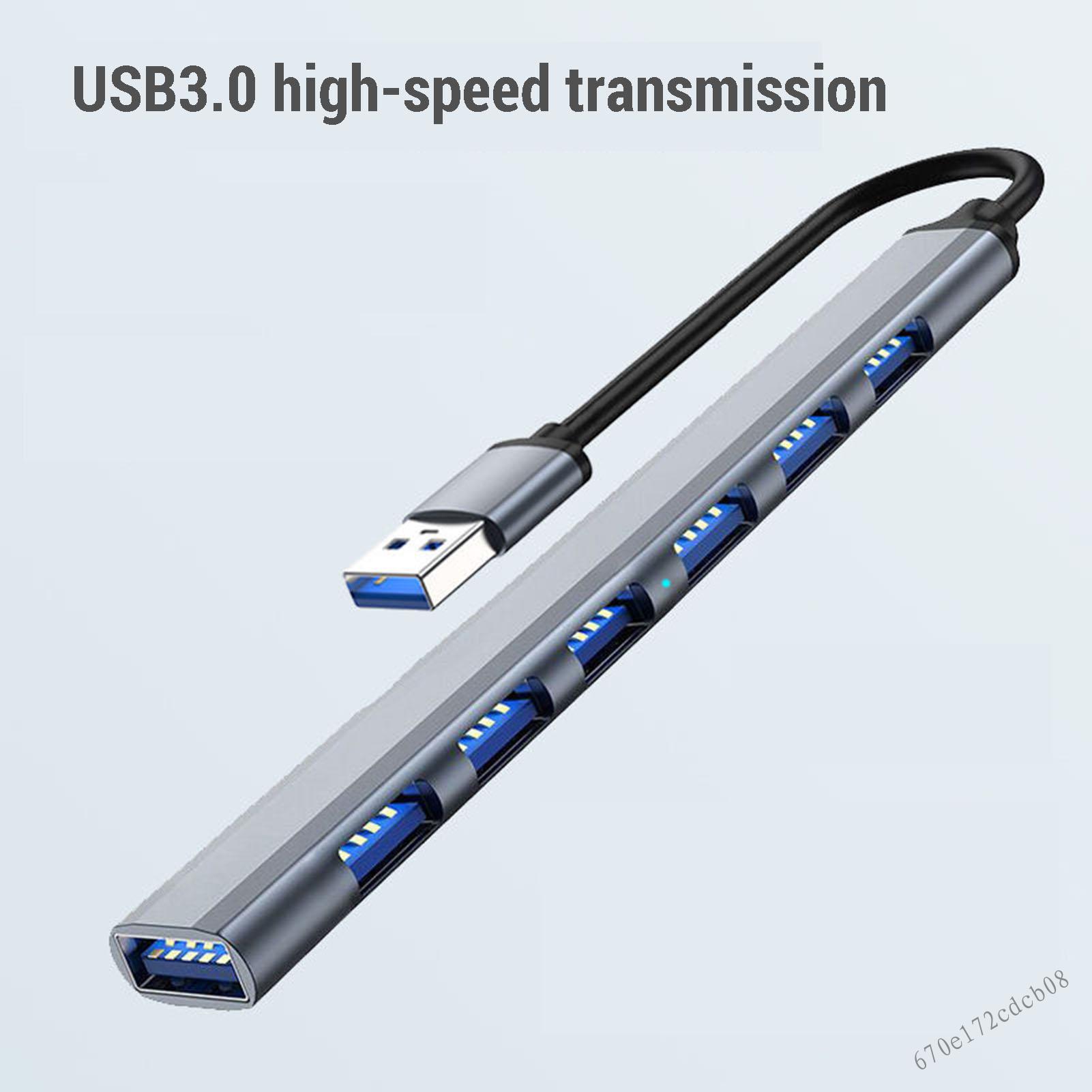 Lemorele TC57 TC53 USB C Hub 3.0-USB C Bộ chuyển đổi Vỏ nhôm Hub dữ liệu 4 cổng với 1 * USB 3.0 và 3 * USB 2.0 cho MacBook, iPad, PS4, Xbox, Windows, iOS, Android, v.v. GFD-VN