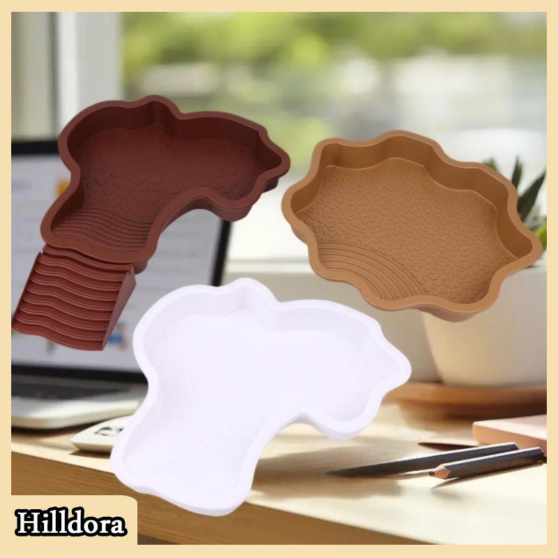 [Hilldora] Loài bò sát món ăn nước với chống trượt giả đá thang thực phẩm bát nước cho rùa thằn lằn tắc kè nhỏ vật nuôi cung cấp