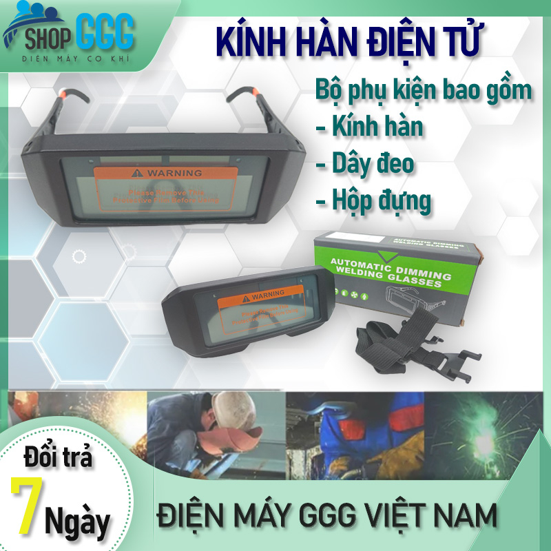 Kính hàn điện tử thông minh tự động điều chỉnh cảm biến ánh sáng hiệu Etop