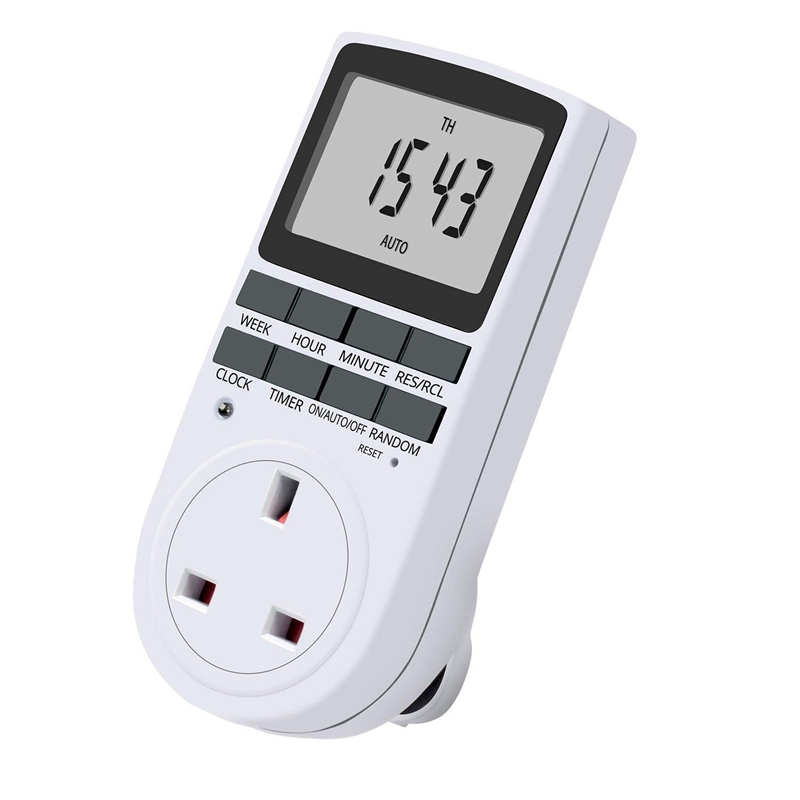 Digital Timer Plug Switch 12 24 Hour 7 Day Socket Programmable Mains OSD 