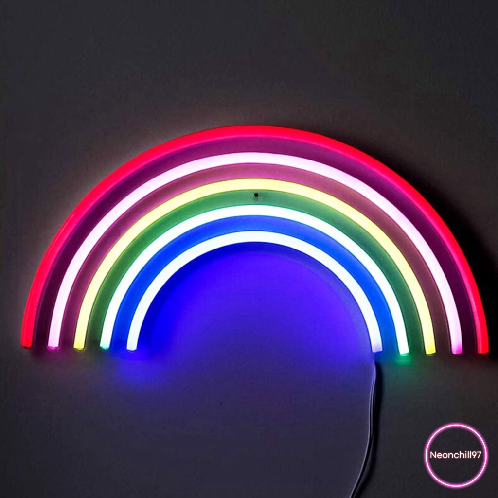 Đèn led neon hình cầu vồng đa sắc, Neonchill97, Đèn led neon trang trí