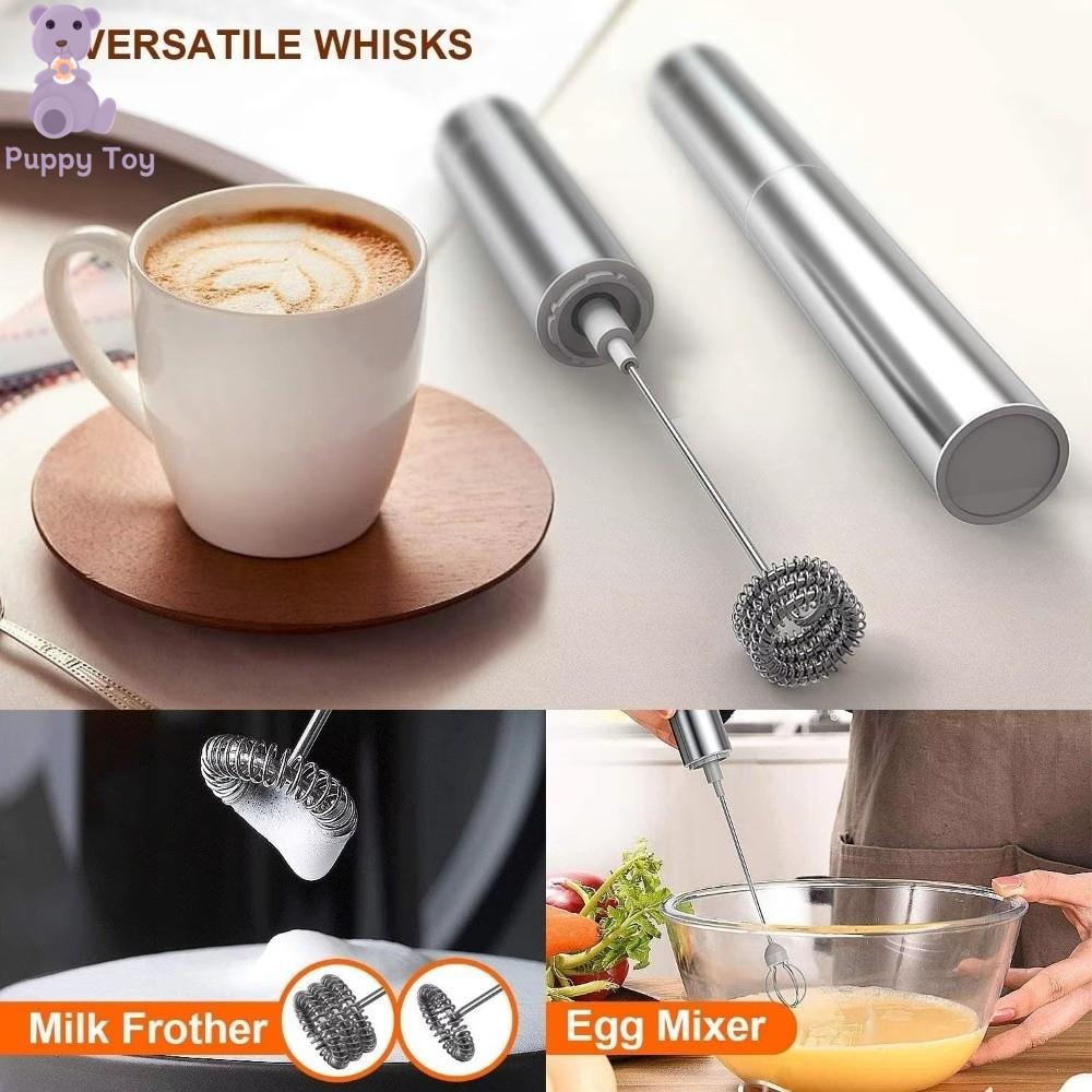 TESDFD Thép không gỉ Máy đánh sữa điện Tốc độ cao Di động Máy đánh bọt cầm tay Máy trộn đồ uống Chuyên nghiệp Máy đánh bọt cà phê Sử dụng tại nhà