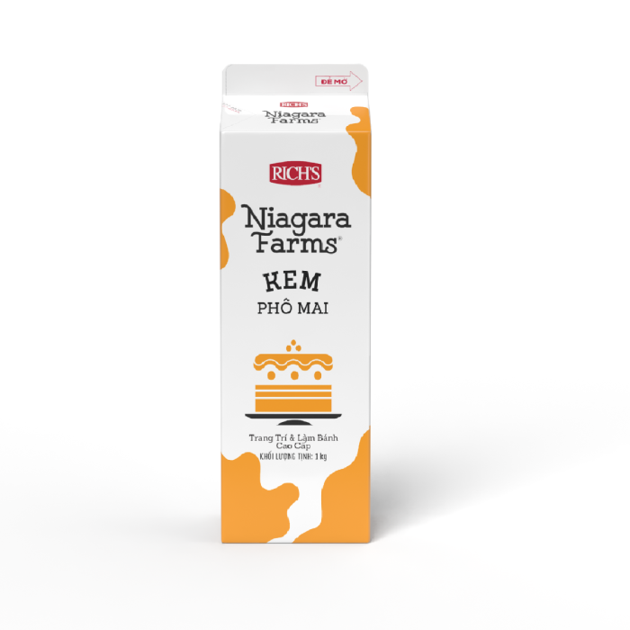 Kem topping niagara farms phô mai Rich 1kg