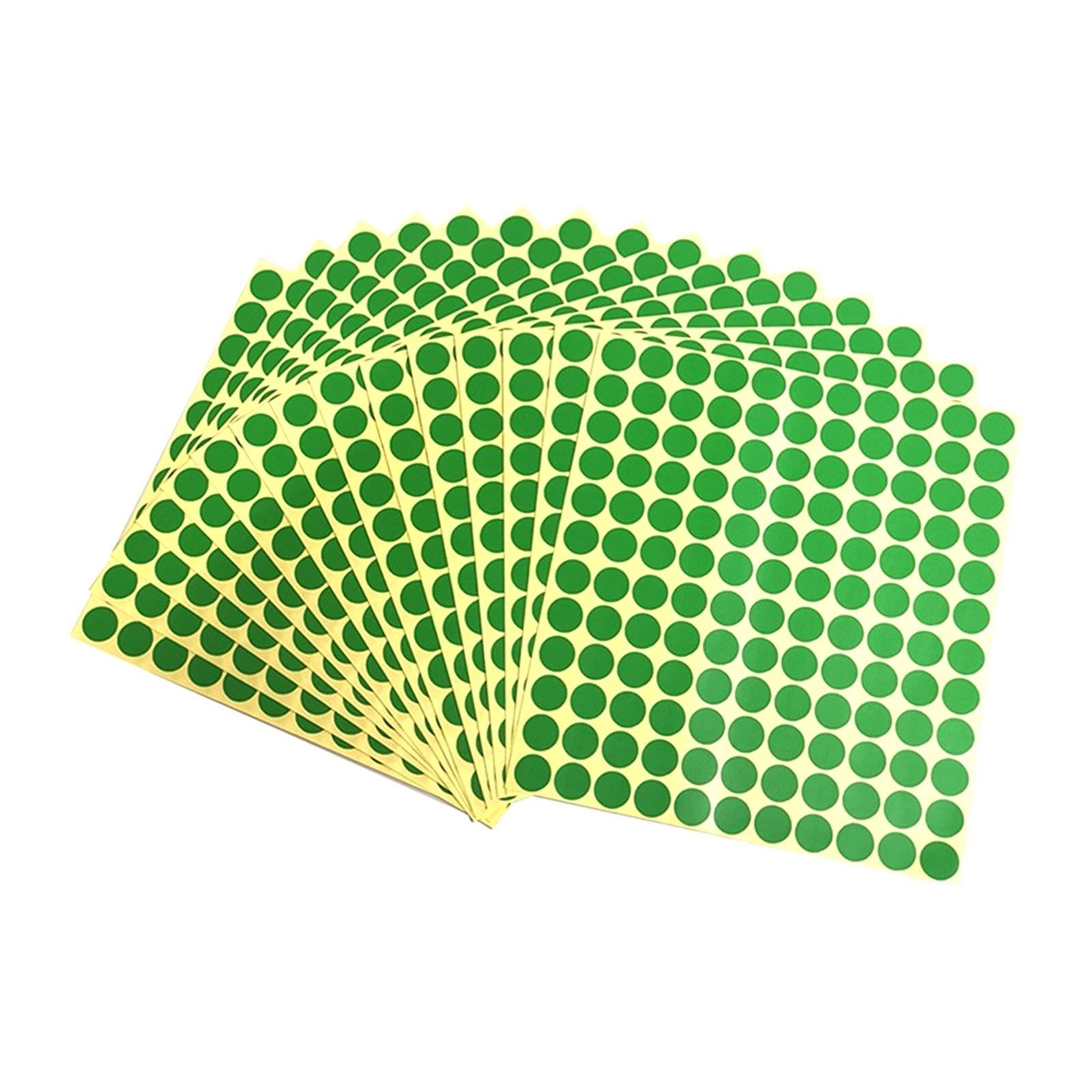 VIP Educational Supplies Pte Ltd Adhesive Round Label 19mm diameter Green 1050pcs/per pkt