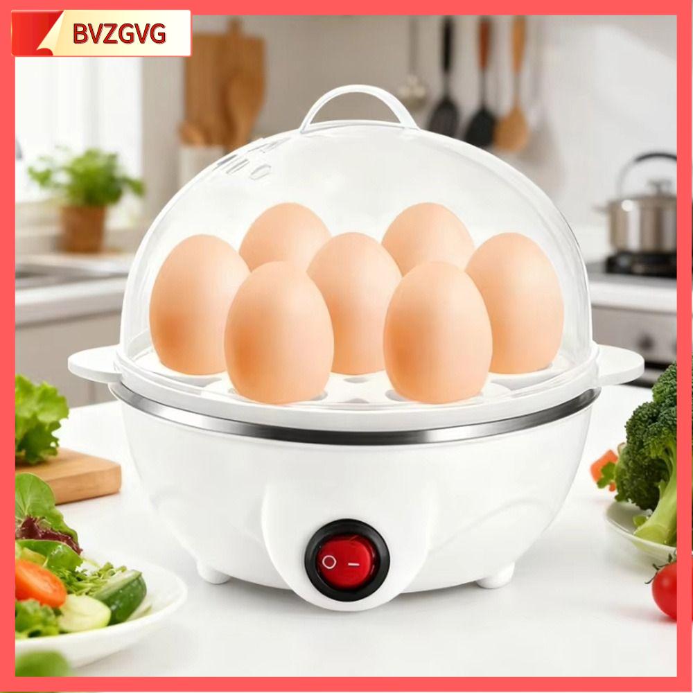 BVZGVG Đa chức năng Nồi luộc trứng mini Tiết kiệm không gian Bền bỉ Nồi luộc trứng điện Dung tích 7 quả trứng Nồi luộc trứng tự động