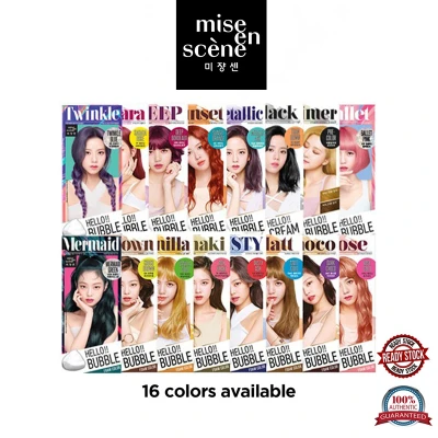 Mise En Scene Hello Bubble Foam Colour Hair x Blackpink Dye Hair Coloring (16 Colors) 100% Authentic