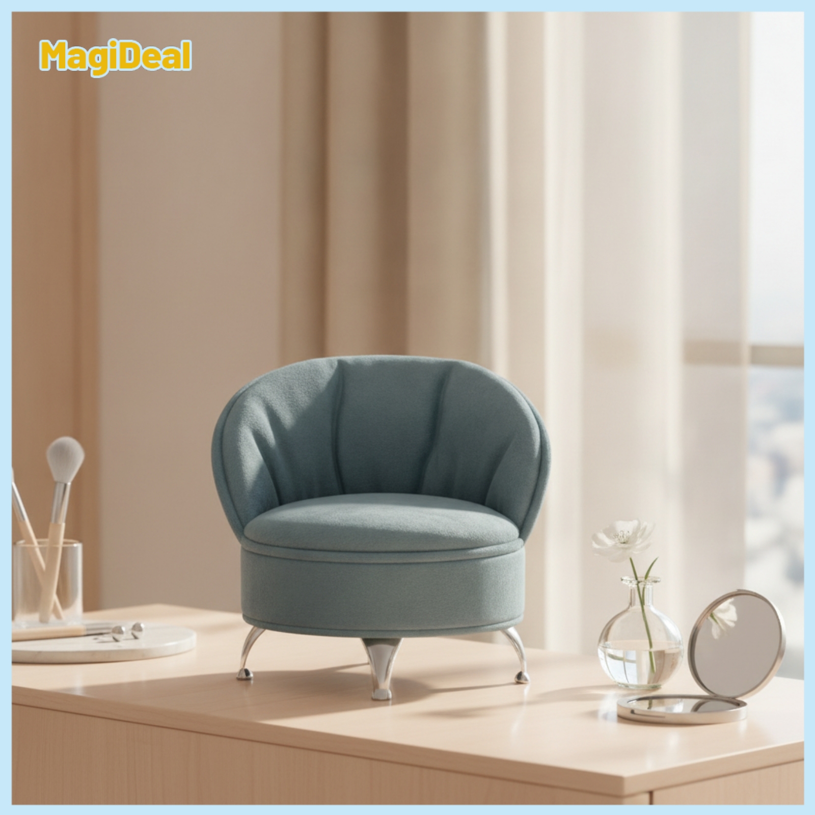 MagiDeal Miniature Sofa Jewelry Box Decorative Couch Jewelry Holder Small Organizer Soft for Women, Vanity ราคา 1,954 บาท*ส่งฟรี