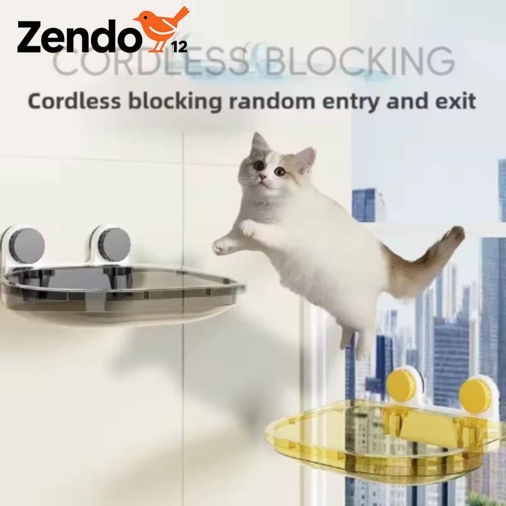 ZENDO12 Có thể tháo rời Vải treo cho mèo Không cần đục lỗ Đa chức năng Tổ mèo hút chân không Kệ cho mèo Được gắn kết an toàn Chỗ đậu cửa sổ cho mèo Giờ ngủ trưa của mèo